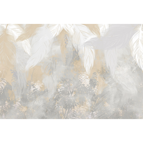 Papel pintado panorámico - Plumas abstractas