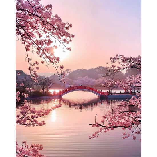 Papel pintado panorámico - Puente Japonés