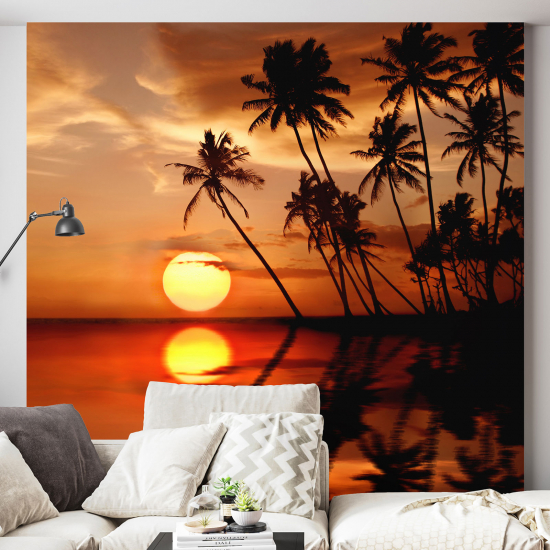 Papel pintado panorámico - Puesta de sol