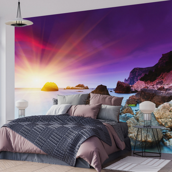 Papel pintado panorámico - Puesta de sol