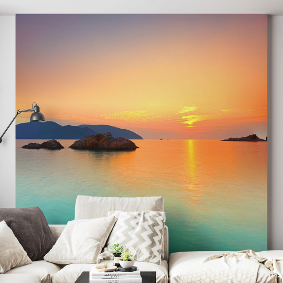 Papel pintado panorámico - Puesta de sol