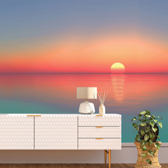 Papel pintado panorámico - Puesta de sol