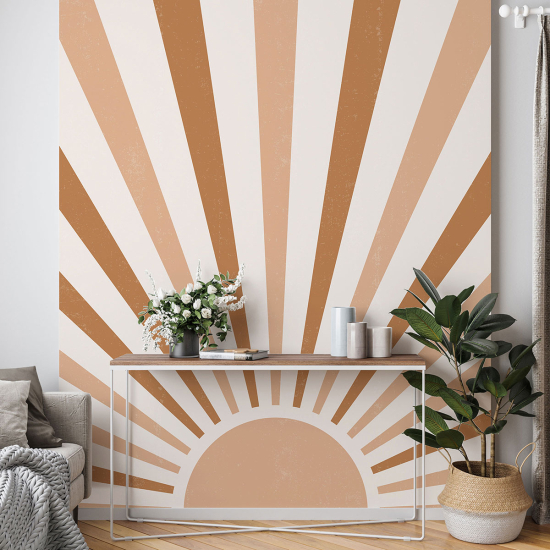 Papel pintado panorámico - Rayos de Sol Boho