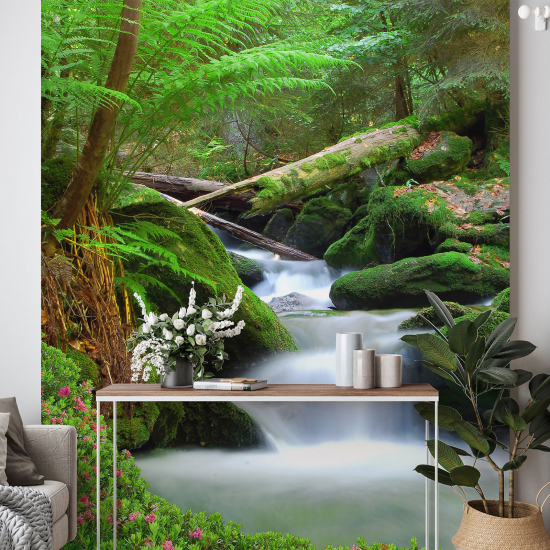 Papel pintado panorámico - Río Bosque