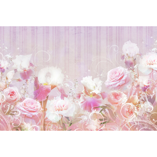 Papel pintado panorámico - Rosas