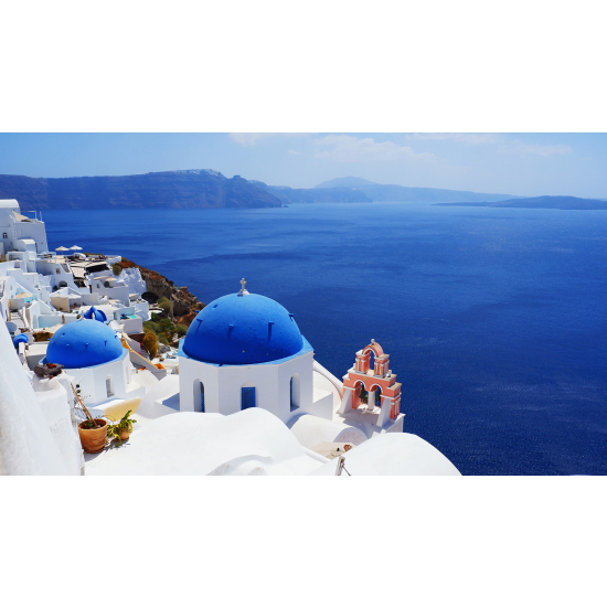 Papel pintado panorámico - Santorini Grecia