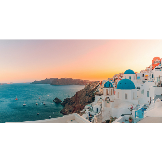 Papel pintado panorámico - Santorini Grecia