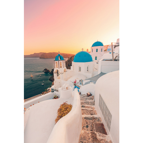 Papel pintado panorámico - Santorini Grecia