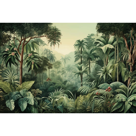 Papel pintado panorámico - Selva Tropical
