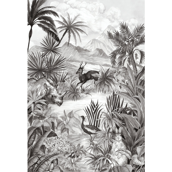 Papel pintado panorámico - Selva tropical