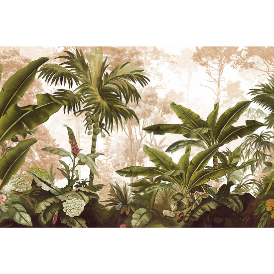 Papel pintado panorámico - Selva Tropical