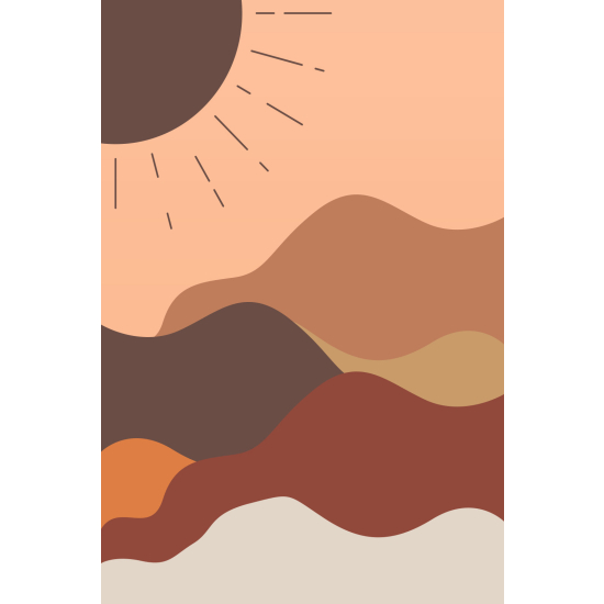 Papel pintado panorámico - Sol Boho