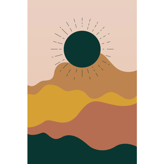 Papel pintado panorámico - Sol Boho