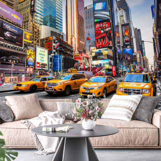 Papel pintado panorámico - Taxis de Nueva York