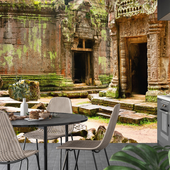 Papel pintado panorámico - Templo Camboya