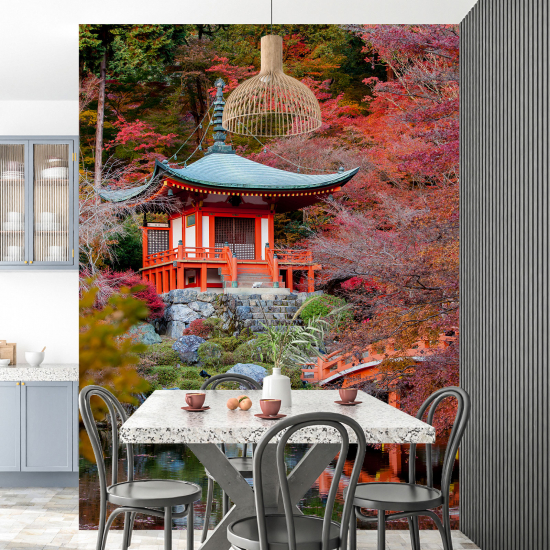 Papel pintado panorámico - Templo Japonés