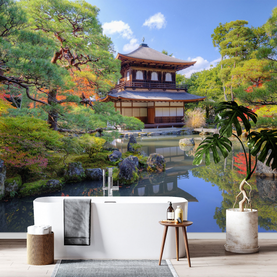 Papel pintado panorámico - Templo japonés