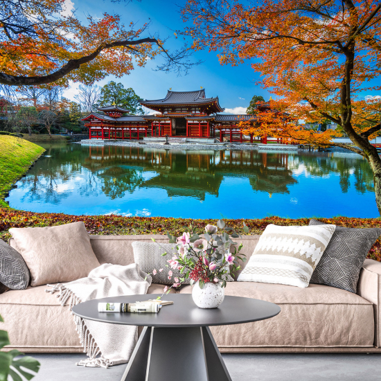 Papel pintado panorámico - Templo japonés