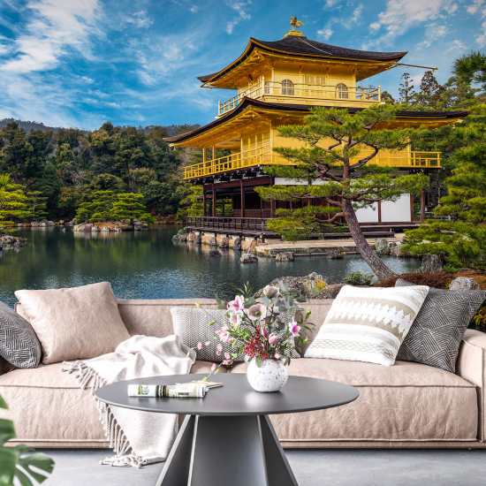 Papel pintado panorámico - Templo japonés