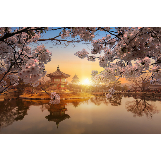 Papel pintado panorámico - Templo Japonés