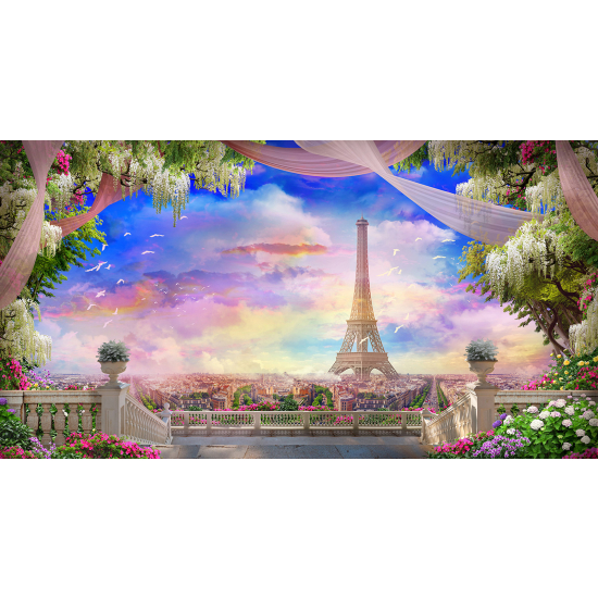 Papel pintado panorámico - Torre Eiffel