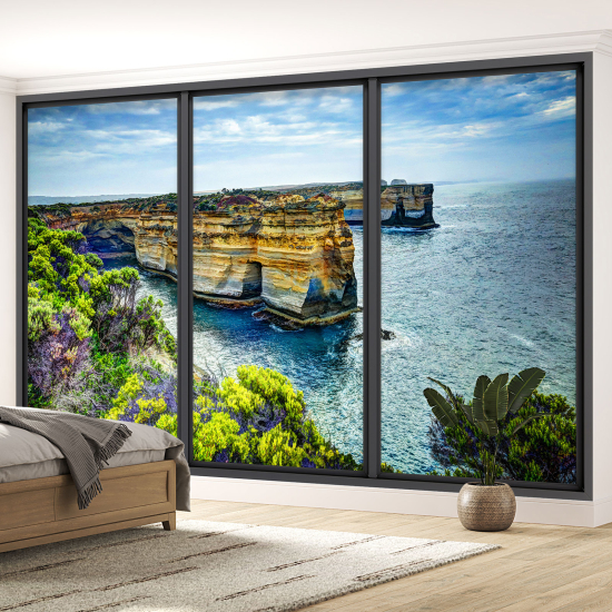 Papel pintado panorámico trampantojo - Acantilados