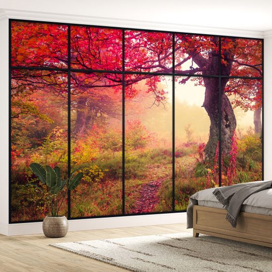 Papel pintado panorámico trampantojo - Bosque