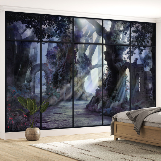 Papel pintado panorámico trampantojo - Bosque