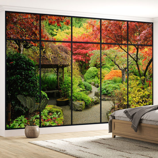 Papel pintado panorámico trampantojo - Jardín