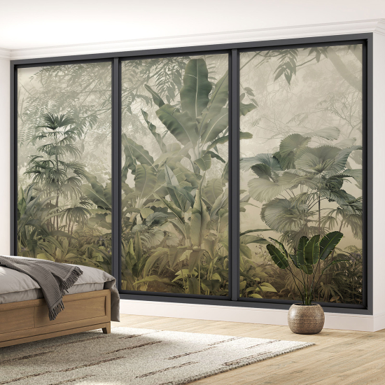 Papel pintado panorámico trampantojo - Jungla