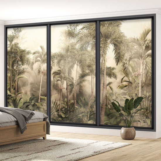 Papel pintado panorámico trampantojo - Jungla