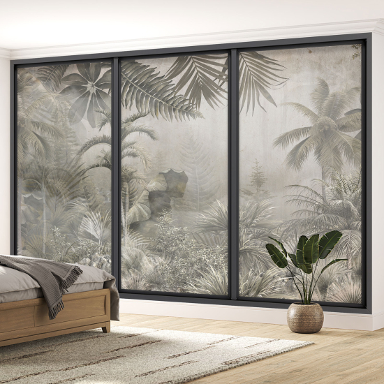 Papel pintado panorámico trampantojo - Jungla