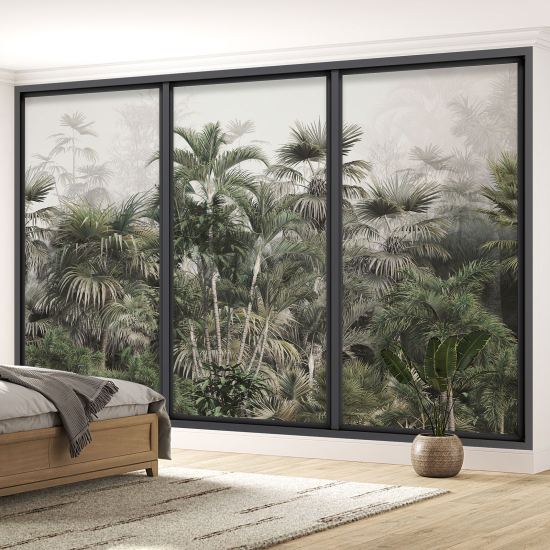 Papel pintado panorámico trampantojo - Jungla