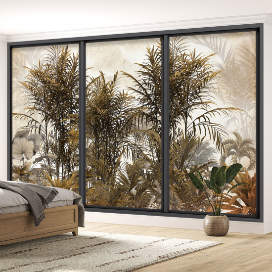 Papel pintado panorámico trampantojo - Jungla