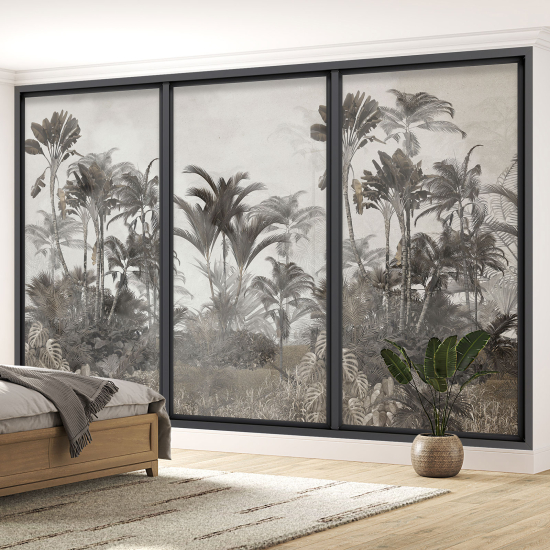 Papel pintado panorámico trampantojo - Jungla