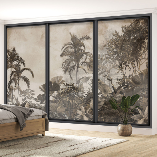 Papel pintado panorámico trampantojo - Jungla