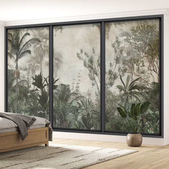 Papel pintado panorámico trampantojo - Jungla