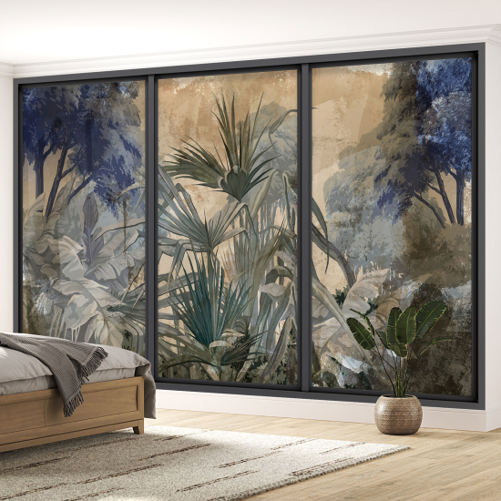 Papel pintado panorámico trampantojo - Jungla