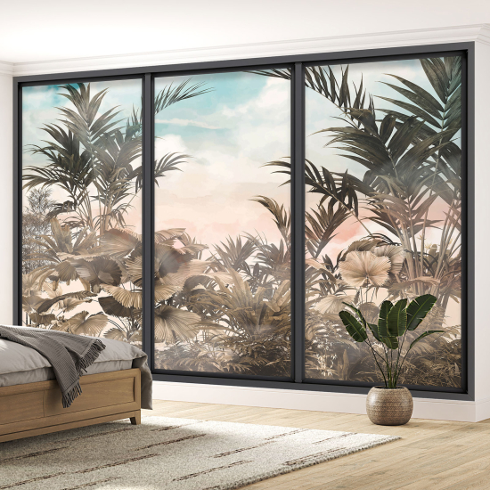 Papel pintado panorámico trampantojo - Jungla