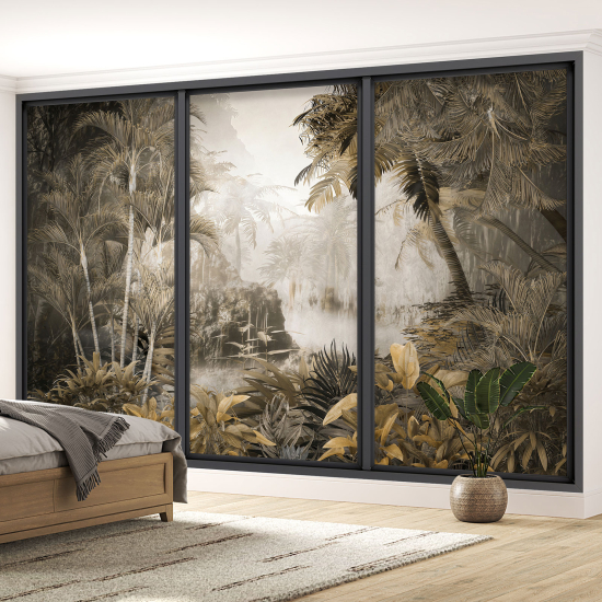 Papel pintado panorámico trampantojo - Jungla