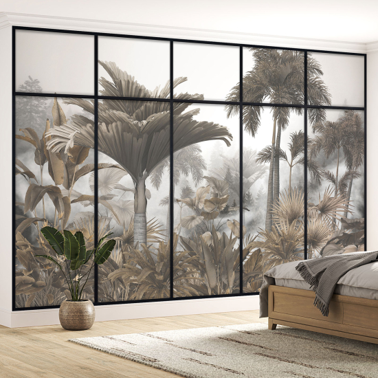 Papel pintado panorámico trampantojo - Jungla