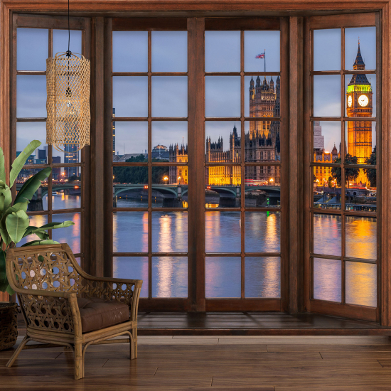 Papel pintado panorámico trampantojo - Londres
