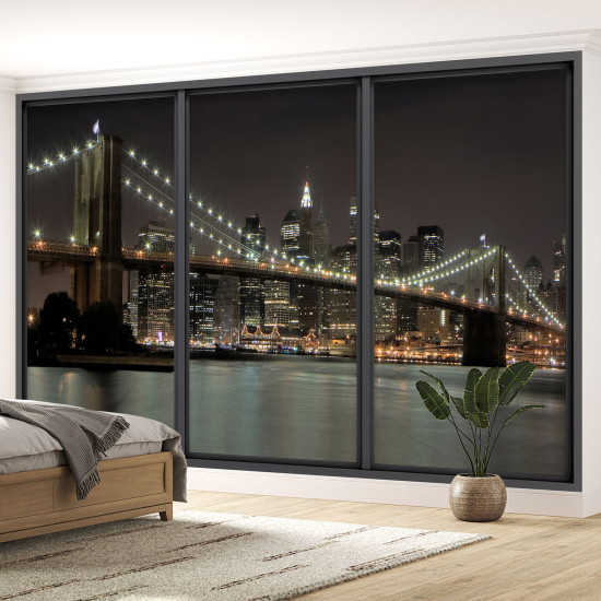 Papel pintado panorámico trampantojo - Nueva York