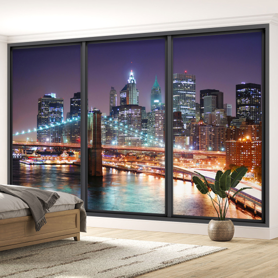 Papel pintado panorámico trampantojo - Nueva York