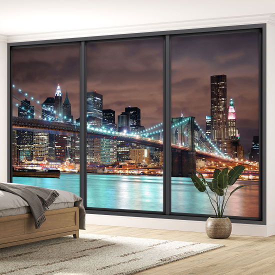 Papel pintado panorámico trampantojo - Nueva York