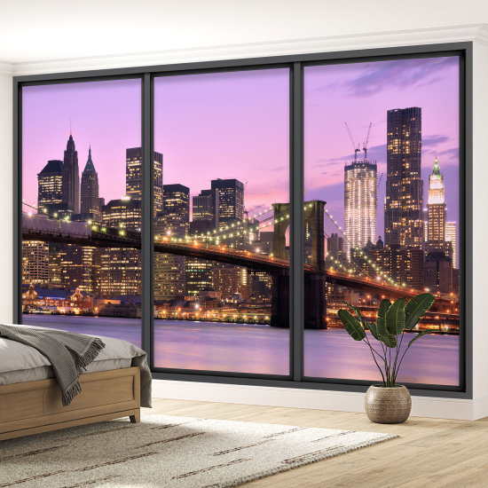 Papel pintado panorámico trampantojo - Nueva York