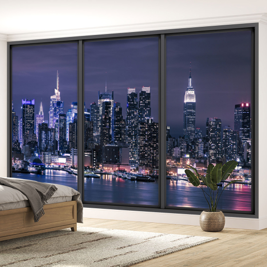 Papel pintado panorámico trampantojo - Nueva York