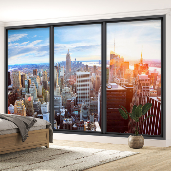 Papel pintado panorámico trampantojo - Nueva York