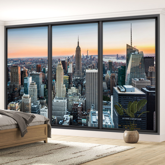 Papel pintado panorámico trampantojo - Nueva York