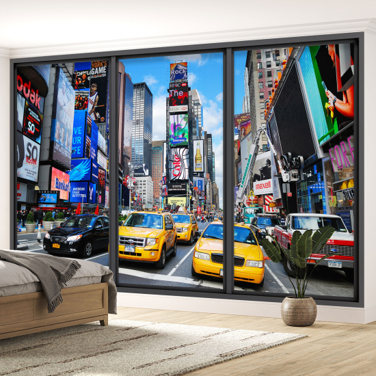 Papel pintado panorámico trampantojo - Nueva York